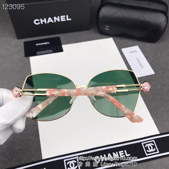 CHANEL香奈兒 新款 原單品質 花料板材鏡腿 高清寶麗來偏光鏡片 女款太陽鏡  lly1440